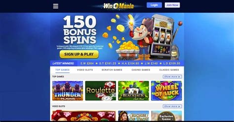 Winomania Casino Review – 150 Free Spins Bonus .